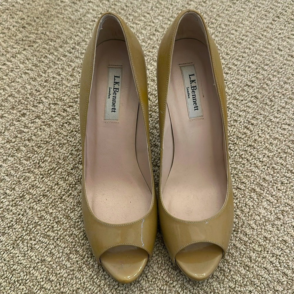 LK Bennett peep toe heel